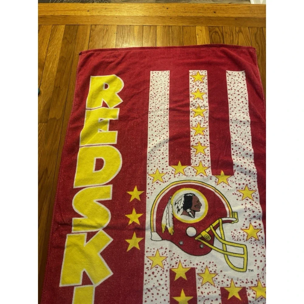 Vintage Redskins Pink Stars‎ Stripes Cotton Beach Pool Towel NFL Football